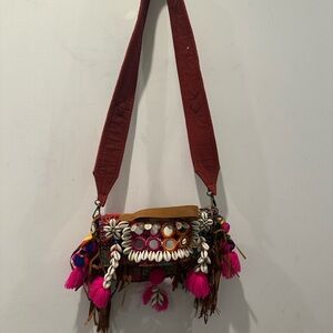 Bohemian Multicolor Embellished Shoulder Bag
